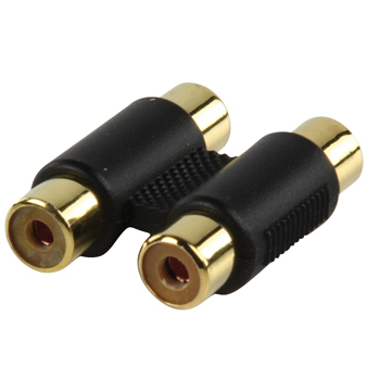 2xRCA Female - 2xRCA Female Adapter, Gold Plated