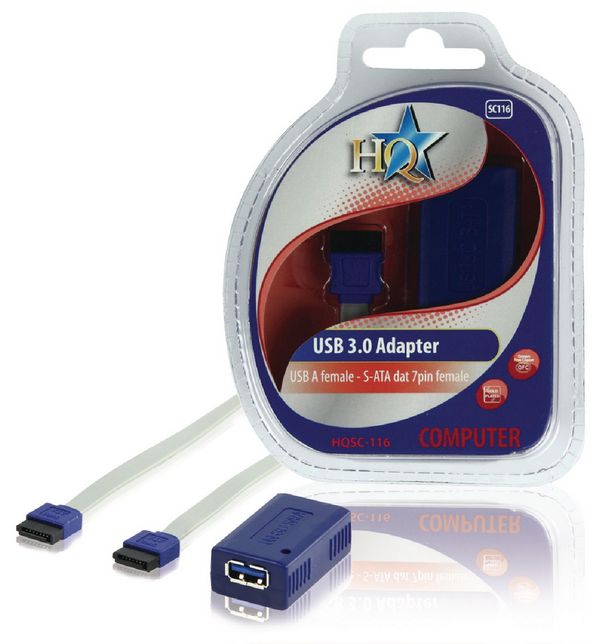 HQ USB 3.0 A Female - S-ATA 7pin Adapter + 1m SATA Wire