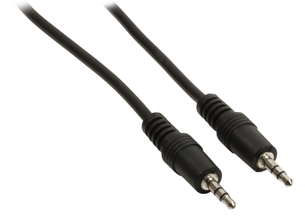Valueline 3.5mm Male - Male Audio Cable, 2m, Black