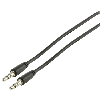 Valueline 3.5mm Male-Male Audio Cable, 1m, Black
