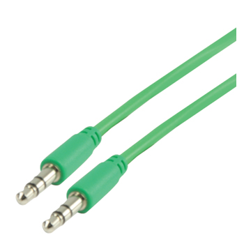 Valueline 3.5mm Male-Male Audio Cable, 1m, Green