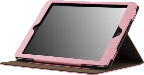 Deltaco Leatherette iPad Air2 Case, Stand, 3+1 Pockets, Pink