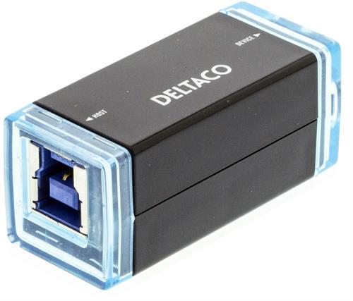 Deltaco Active USB 3.0 Repeater, A Female - B Female, Max 3m