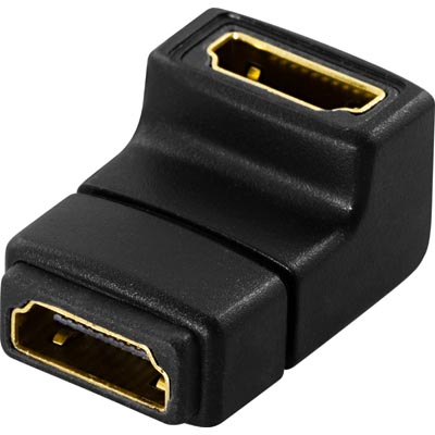 DeLOCK HDMI Adapter, HDMI Female - Female, Corner
